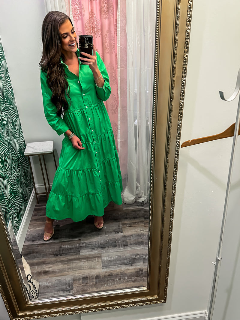 Casually Yours Dress - Green