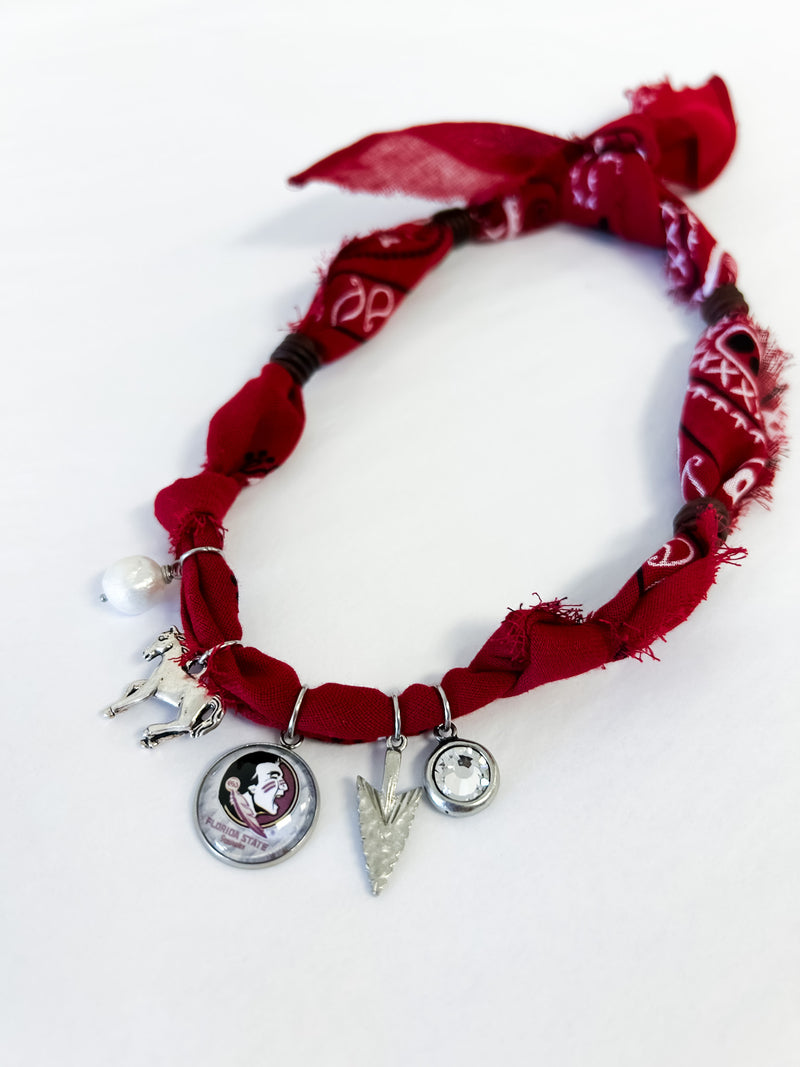 Gameday Scarf Necklace - FSU