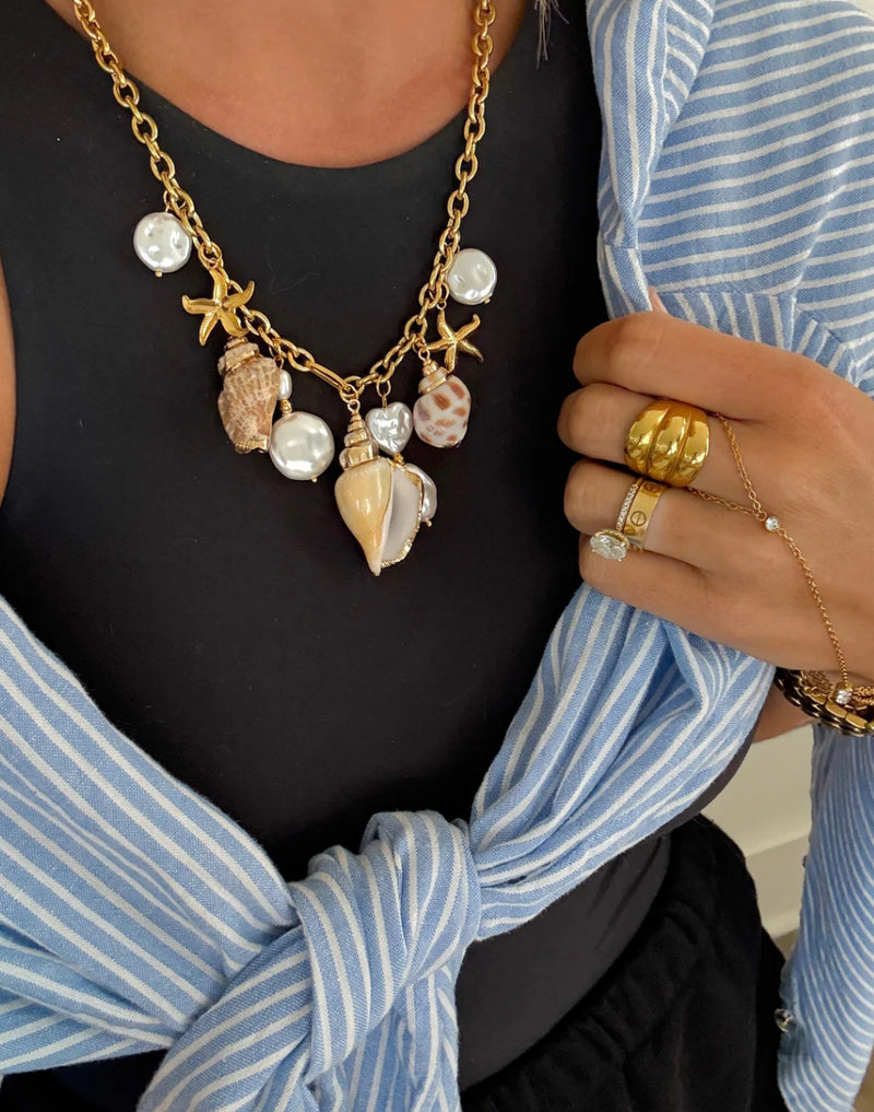 Sea Shell & Pearl Necklace