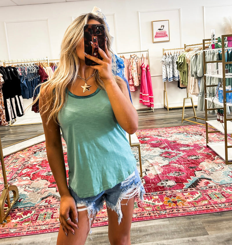 Basic Babe Tank - Green