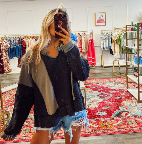 Cozy Nights Top - Black