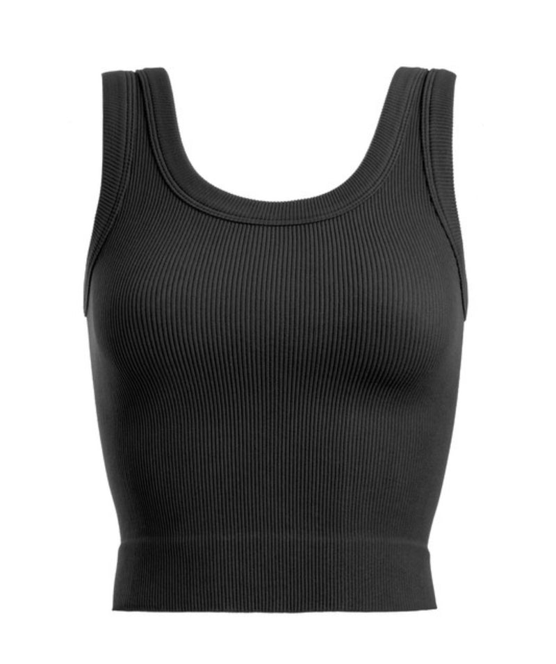 Standard Scoop Neck Tank - Black