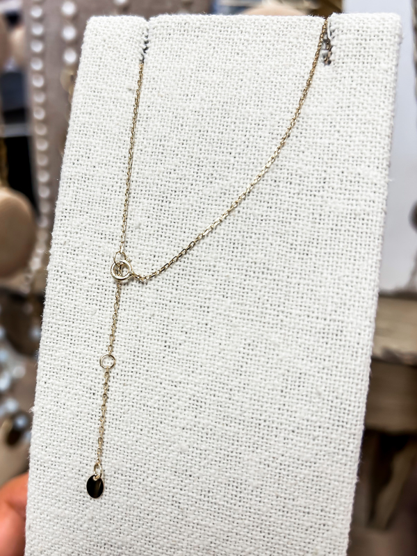 White Pearl Cross Necklace