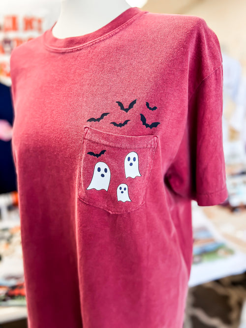 Ghost & Bats Pockets Tee