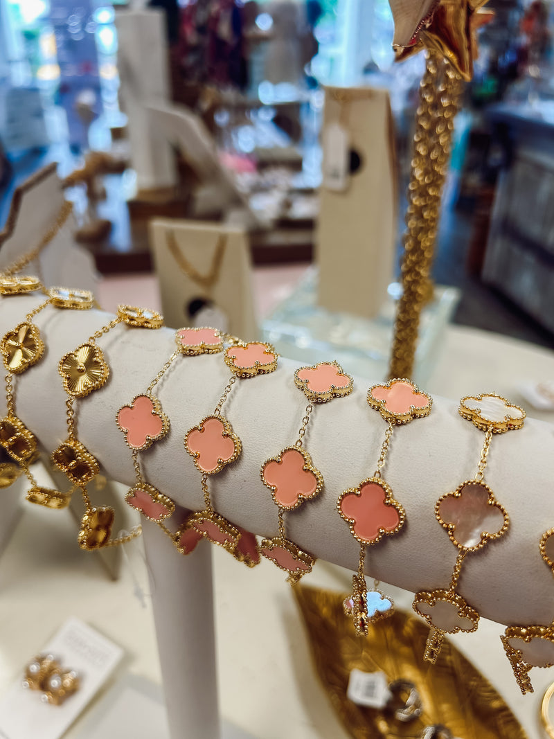 Clover Bracelet - Pink