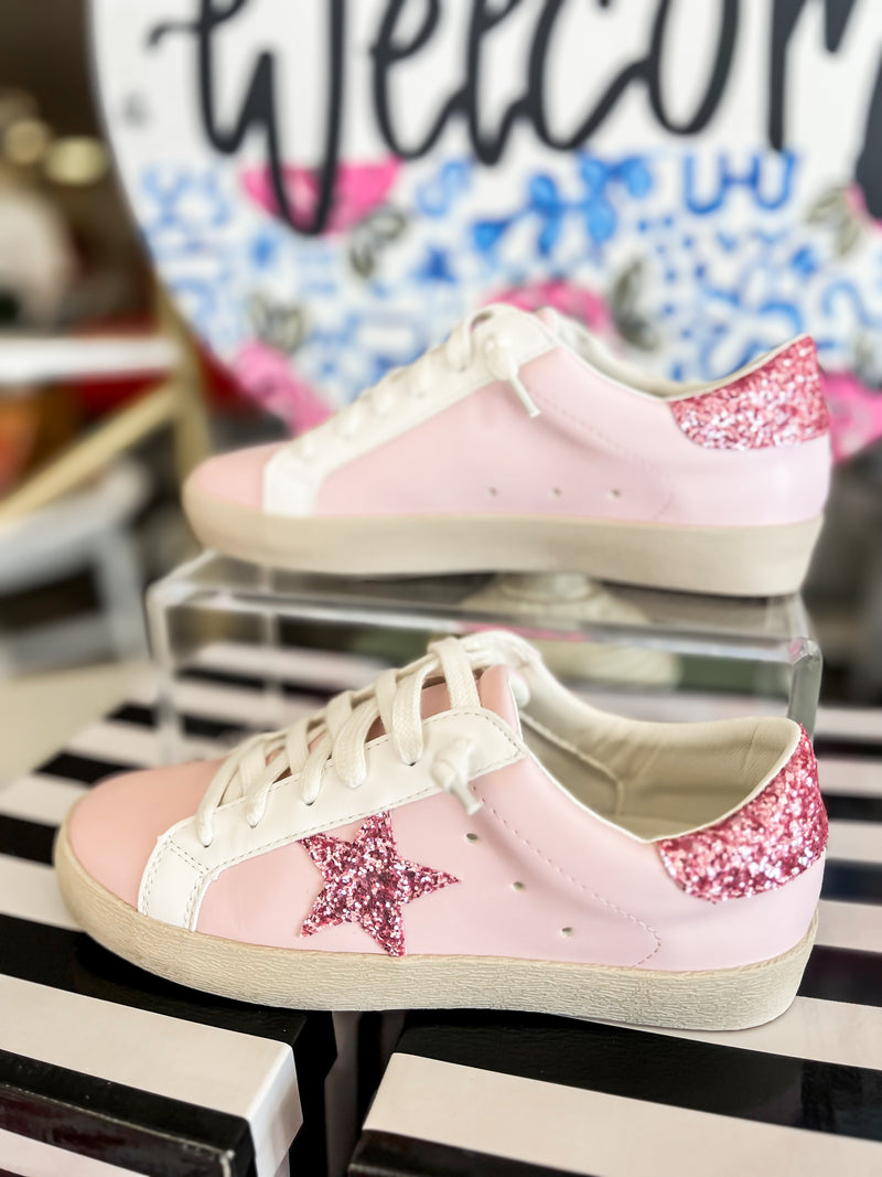 Pink Star Sneakers