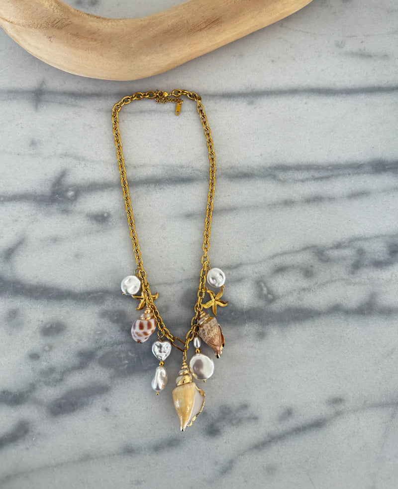 Sea Shell & Pearl Necklace
