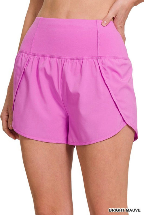 Running The Roads Shorts - Fushia