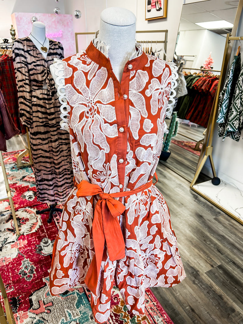 Callaway Gardens Dress - Burnt Orange