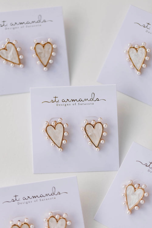 St. Armands - Pearl Stud Hearts