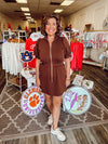 The Best Time Dress - Brown