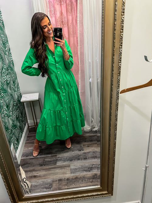 Casually Yours Dress - Green