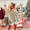 Grey Waffle Pullover