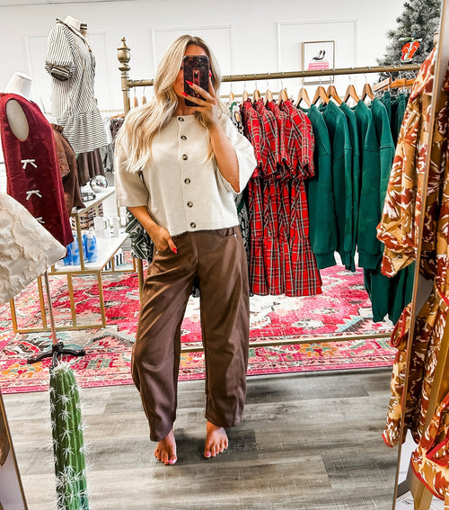 Barrel Jeans - Brown
