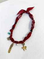 Gameday Scarf Necklace - Seminoles / Garnet