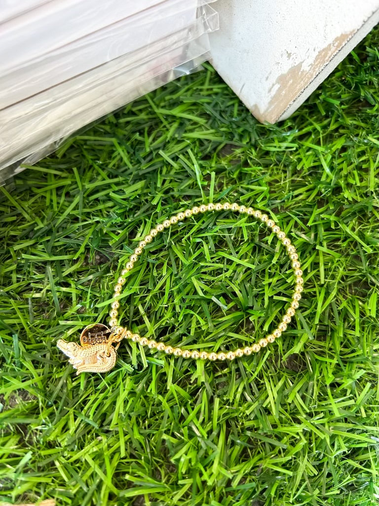 Bourbon & Bowties Beaded Bracelet - Gators