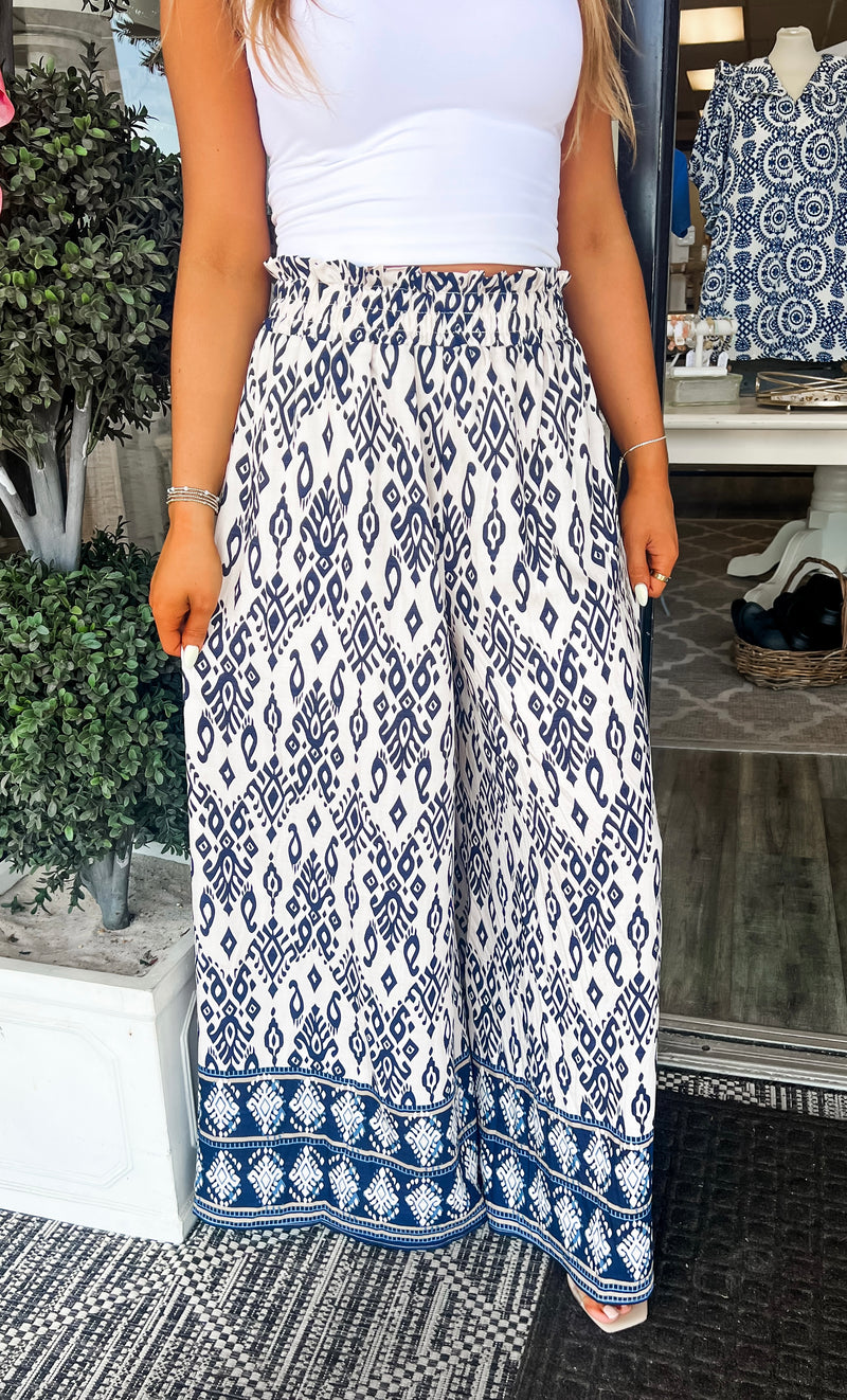 Boho Blue Pants