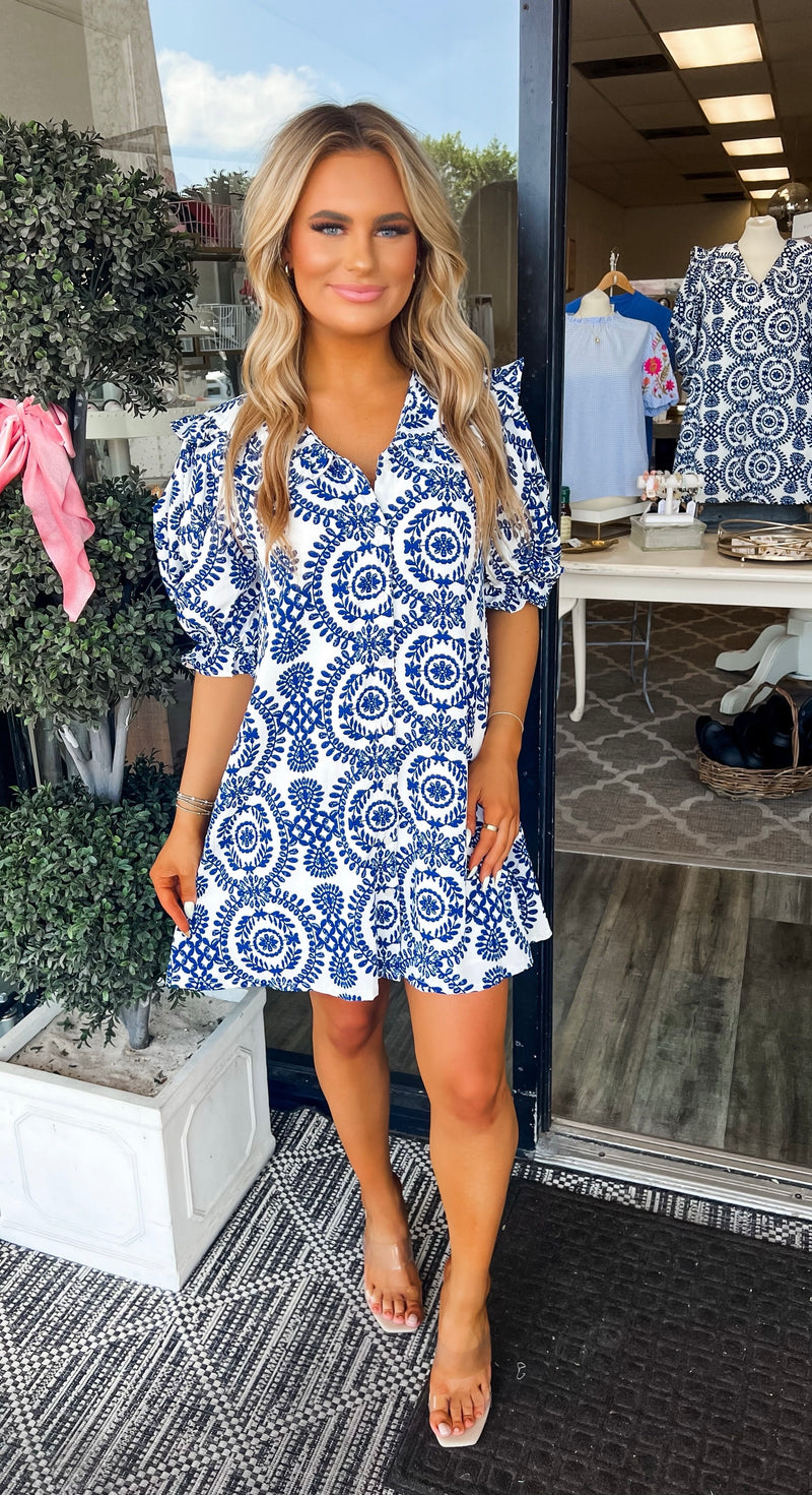 Santorini Chic Dress