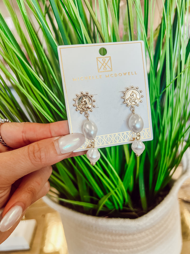 Estella Pearl Drop Earrings