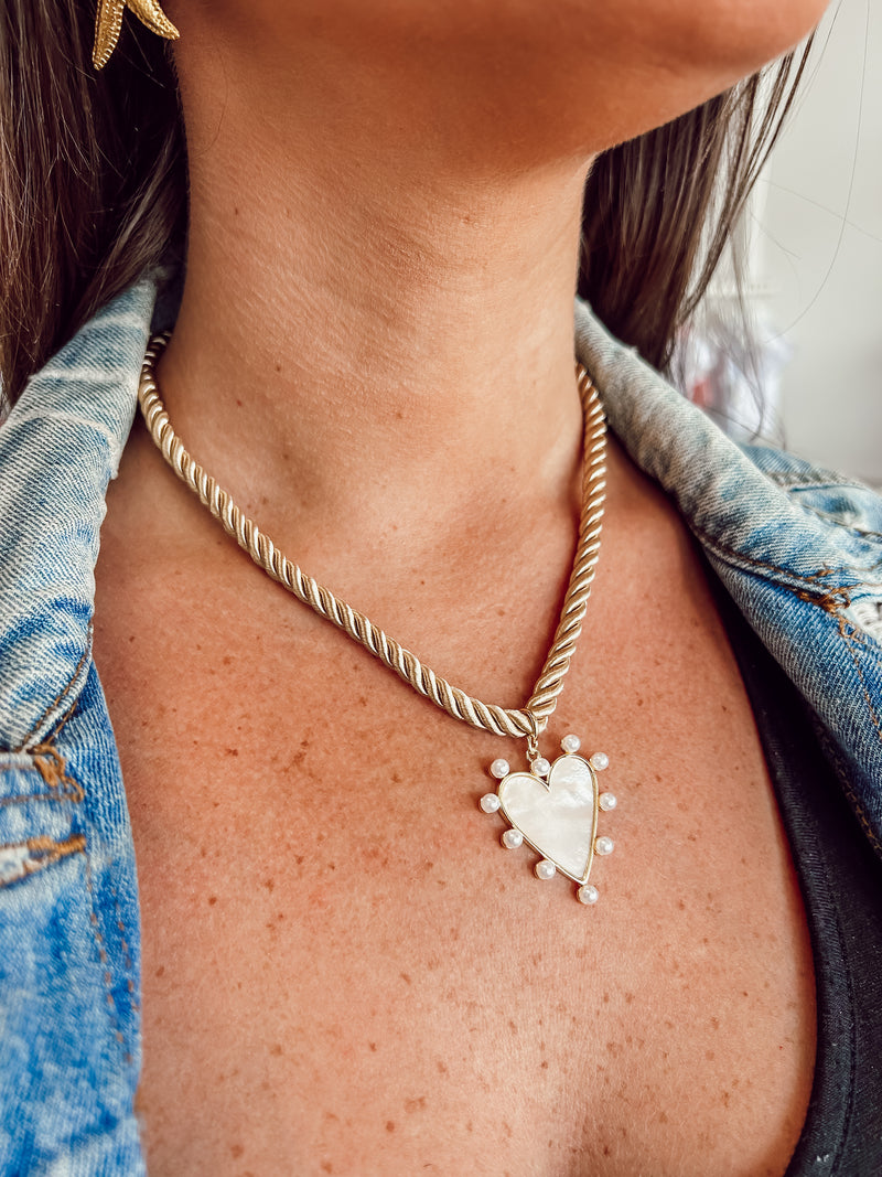 The Rope Necklace - Heart