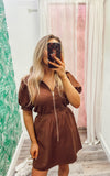 The Best Time Dress - Brown