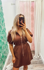 The Best Time Dress - Brown