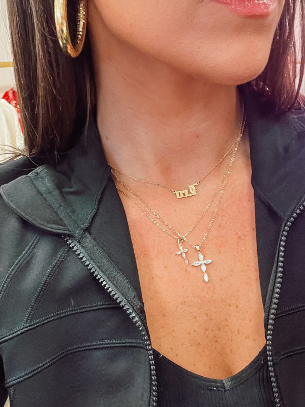 The Cara Cross Necklace - Large