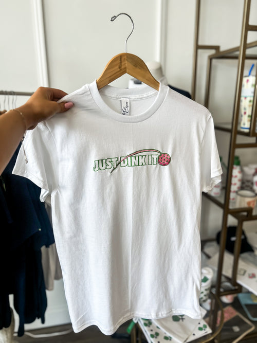 Just Dink It Tee - White