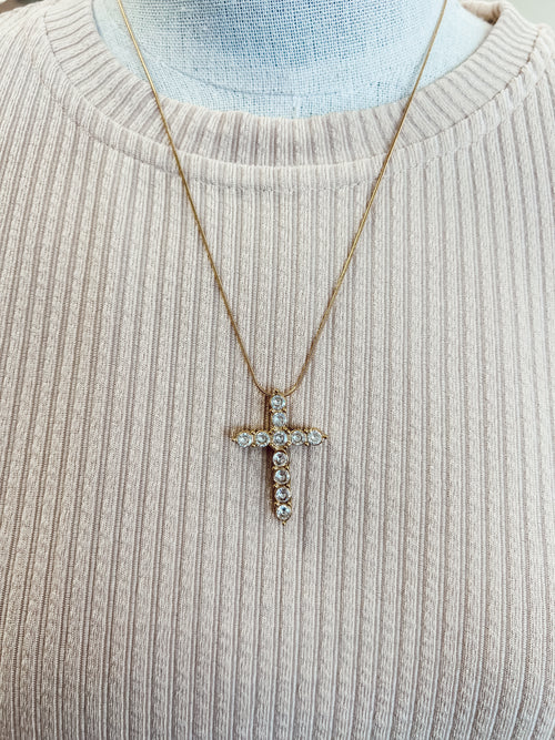 Cross Diamond Necklace