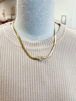 Gold Crystal Necklace