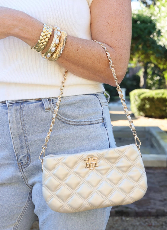 Caroline Hill Purse - Cream