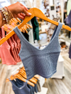 The Standard Tank - Thick Ribbed - Blue